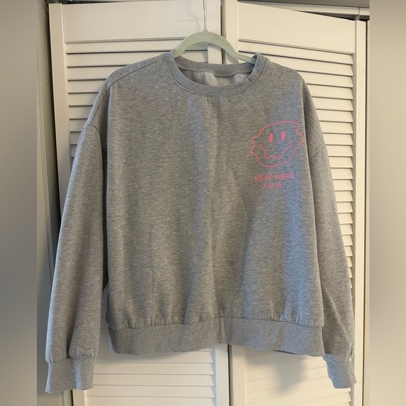 New York Crewneck Women’s Gray - Picture 1 of 3